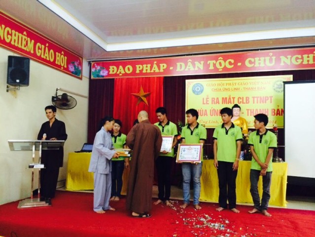 Thái Bình: Chùa Ứng Linh – Thanh Bản tổ chức lễ ra mắt CLB TTNPT