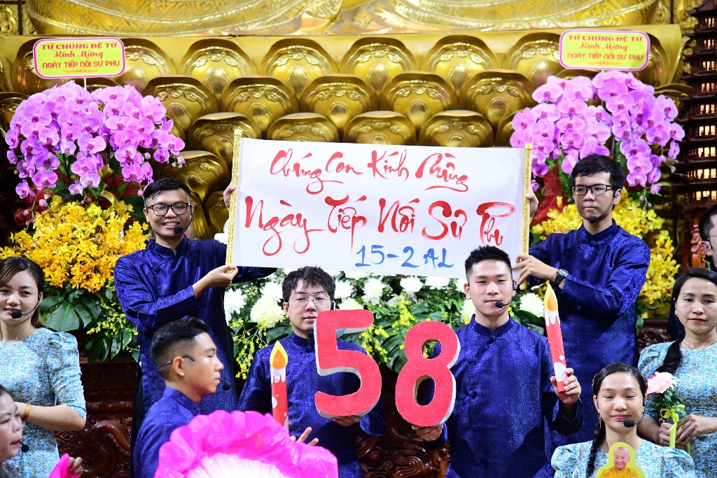 LỄ TƯỞNG NIỆM ĐỨC PHẬT NHẬP NIẾT-BÀN VÀ MỪNG NGÀY TIẾP NỐI LẦN THỨ 58 CỦA SƯ PHỤ THÍCH NHẬT TỪ: THẮP SÁNG TINH THẦN TRI ÂN VÀ TIẾP NỐI CHÁNH PHÁP