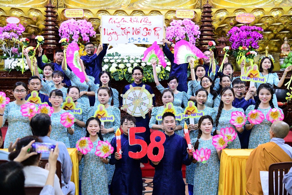 LỄ TƯỞNG NIỆM ĐỨC PHẬT NHẬP NIẾT-BÀN VÀ MỪNG NGÀY TIẾP NỐI LẦN THỨ 58 CỦA SƯ PHỤ THÍCH NHẬT TỪ: THẮP SÁNG TINH THẦN TRI ÂN VÀ TIẾP NỐI CHÁNH PHÁP