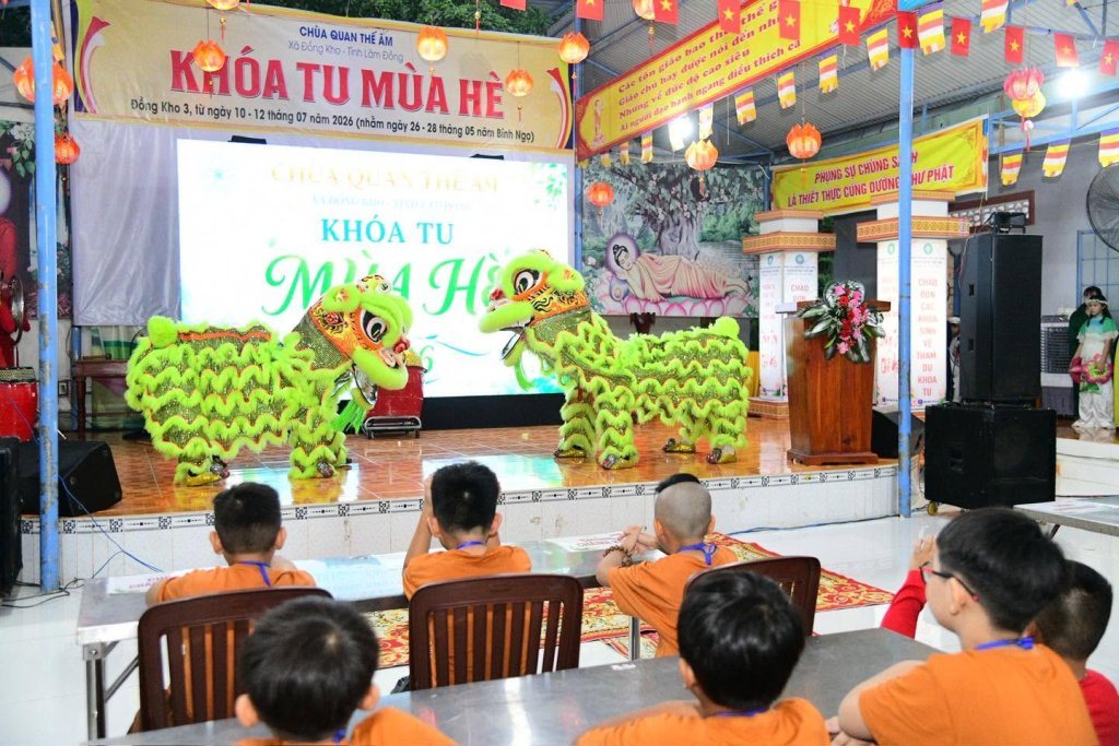CHÙA QUAN THẾ ÂM: KHAI MẠC KHÓA TU MÙA HÈ 2026 - GIEO HẠT GIỐNG HIẾU HẠNH CHO TUỔI TRẺ