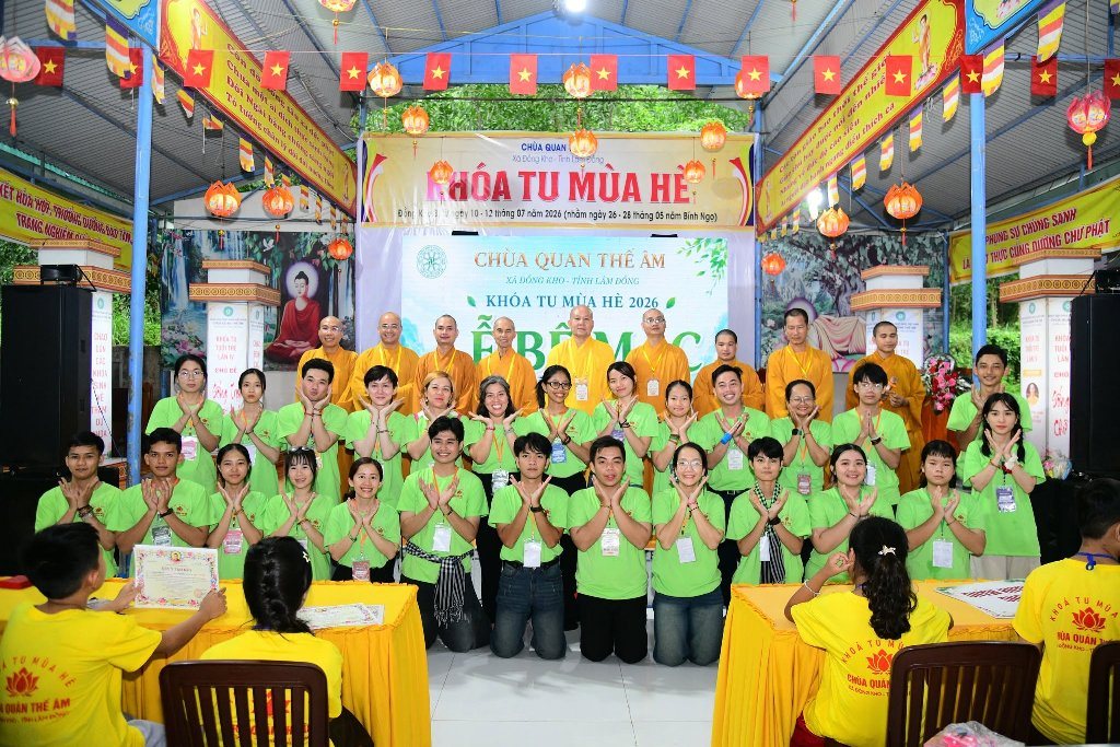 KHÉP LẠI KHÓA TU MÙA HÈ 2026: GIEO HẠT GIỐNG HIẾU HẠNH SAU BA NGÀY TU HỌC