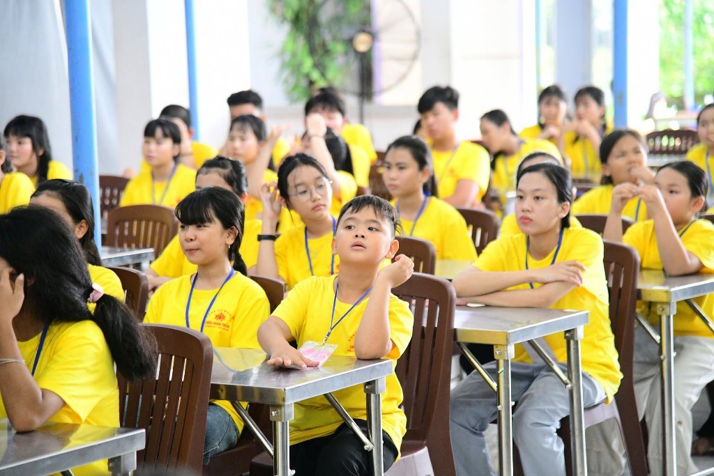 Sôi nổi Gameshow "Kim Sư Asoka" tại Khóa tu mùa hè Chùa Quan Thế Âm
