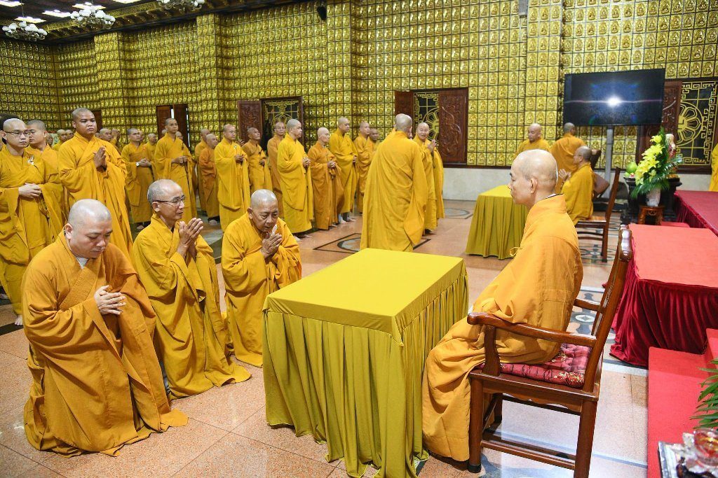 TP.HCM: TRANG NGHIÊM LỄ TỰ TỨ VÀ TẠ PHÁP MÃN HẠ TẠI CHÙA GIÁC NGỘ
