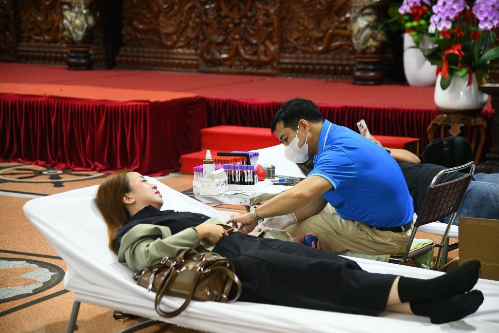 CHÙA GIÁC NGỘ TỔ CHỨC HIẾN MÁU NHÂN ĐẠO LẦN THỨ 137