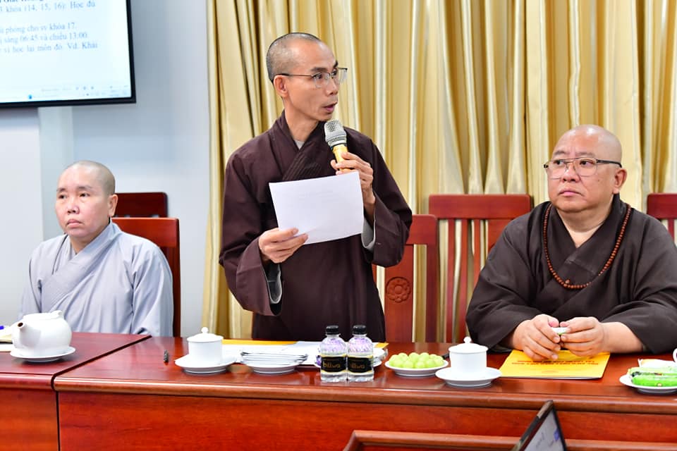 Phiên họp triển khai kế hoạch tổ chức tuyển sinh Cử nhân khóa 17, năm 2022 của HĐĐH Học viện PGVN tại Tp. HCM