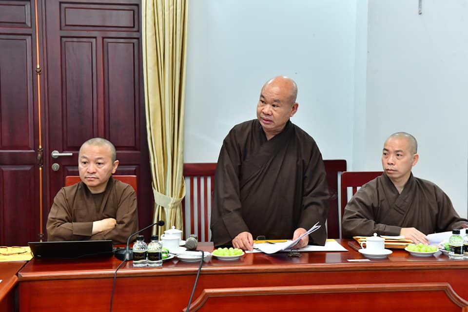 Phiên họp triển khai kế hoạch tổ chức tuyển sinh Cử nhân khóa 17, năm 2022 của HĐĐH Học viện PGVN tại Tp. HCM
