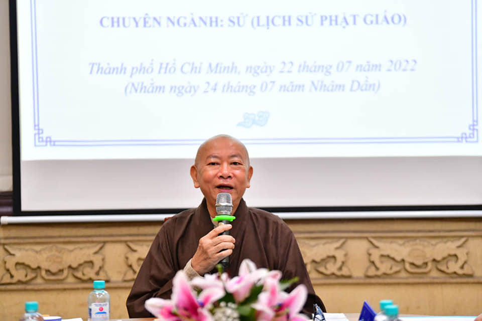 Buổi xét duyệt đề cương luận văn Thạc sĩ Phật học Khóa IV, chuyên ngành lịch sử Phật giáo tại Học viện PGVN tại Tp. HCM