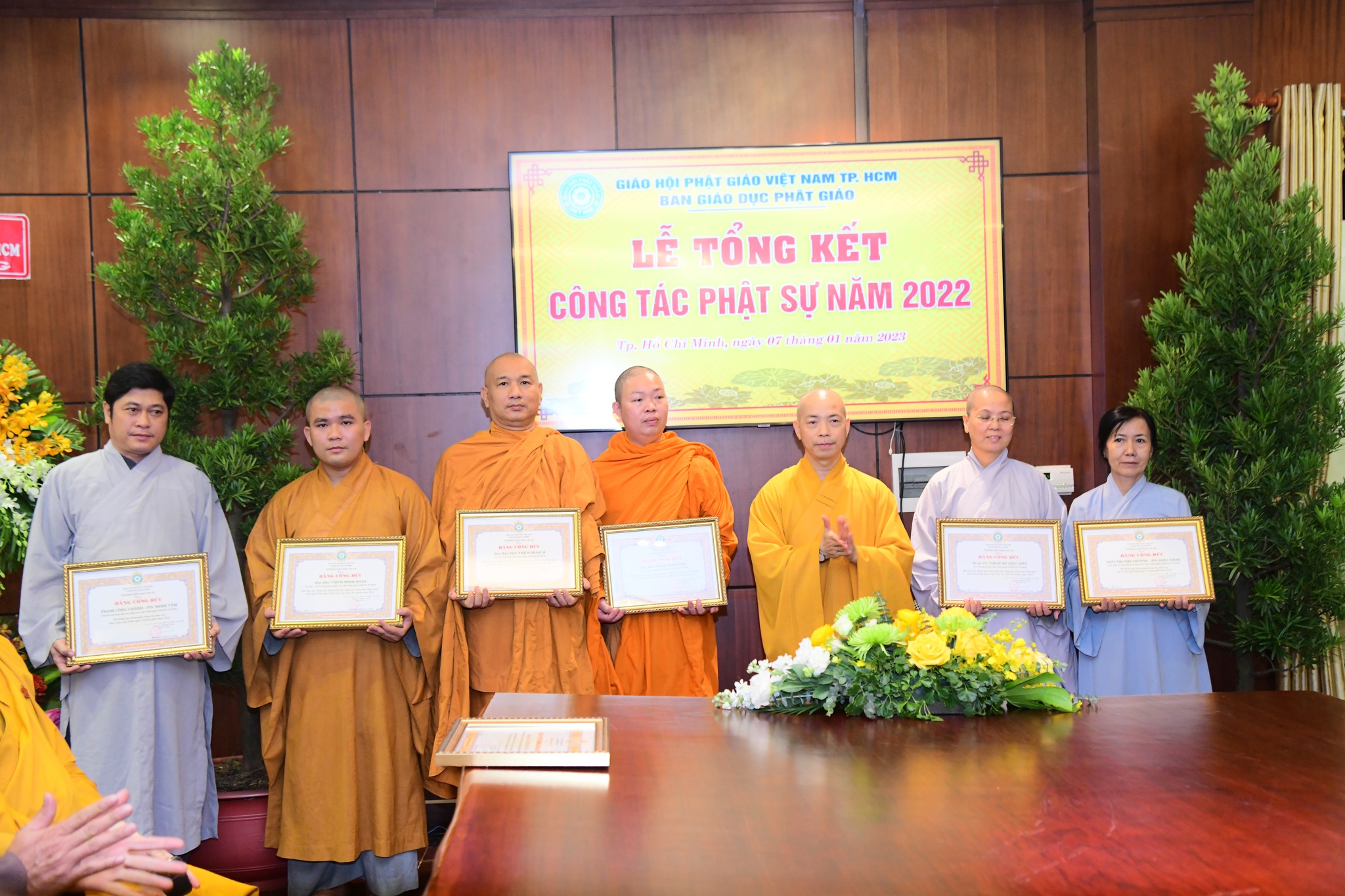 Hội nghị tổng kết hoạt động Phật sự 06 tháng cuối năm 2022, đề ra phương hướng hoạt động Phật sự năm 2023 Ban Giáo dục phật giáo TP.HCM