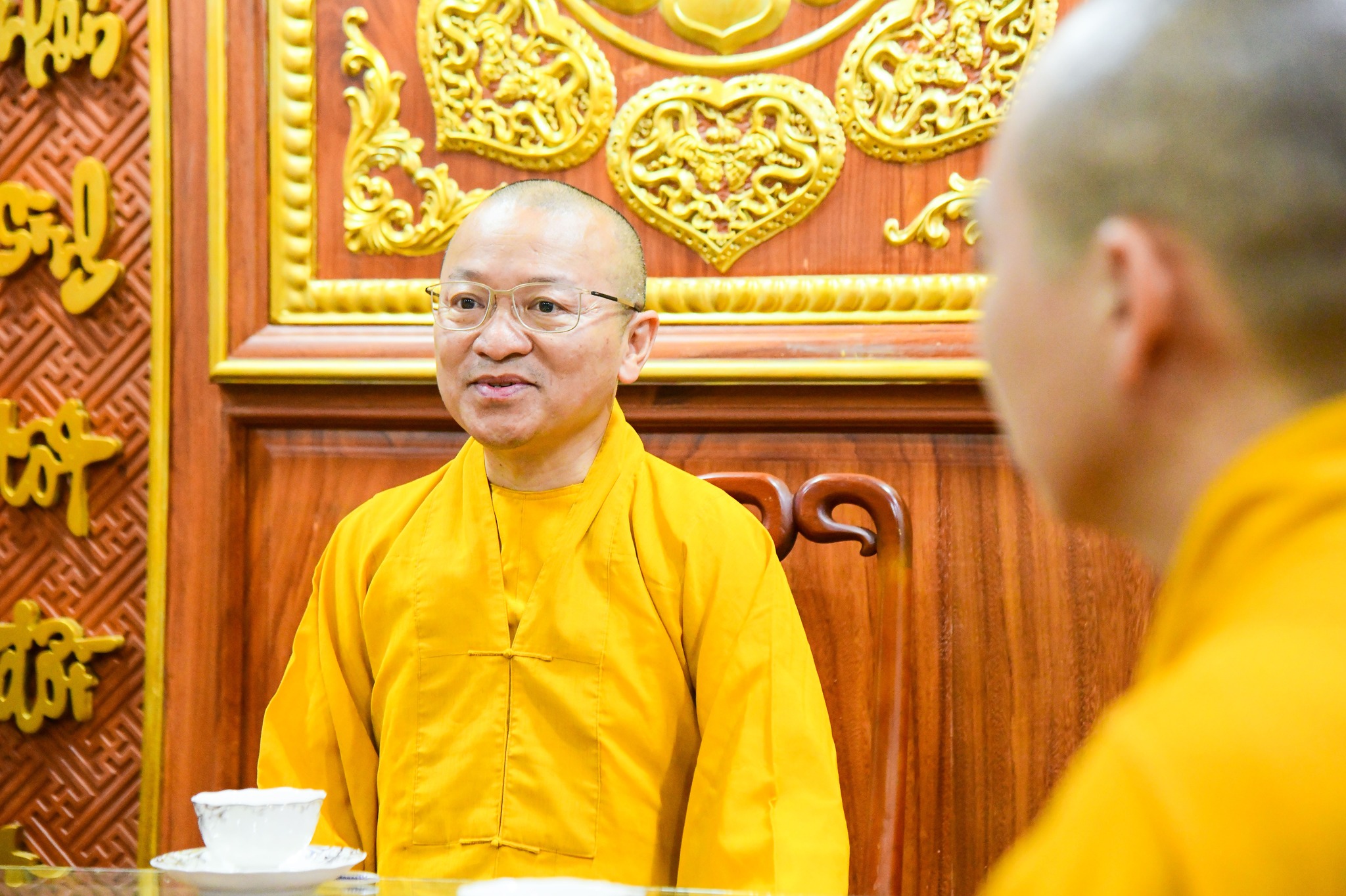 Tăng sinh Học viện khóa XIV đến thăm và chúc tết TT. Thích Nhật Từ tại chùa Giác Ngộ