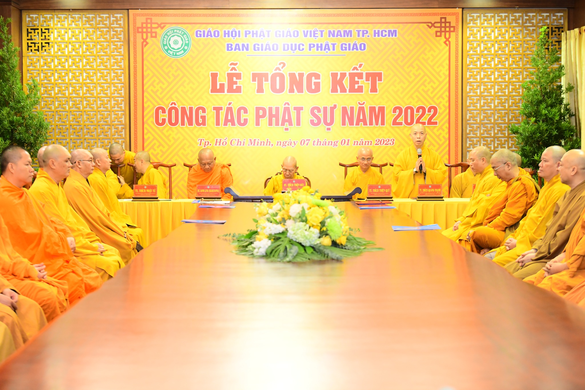 Hội nghị tổng kết hoạt động Phật sự 06 tháng cuối năm 2022, đề ra phương hướng hoạt động Phật sự năm 2023 Ban Giáo dục phật giáo TP.HCM