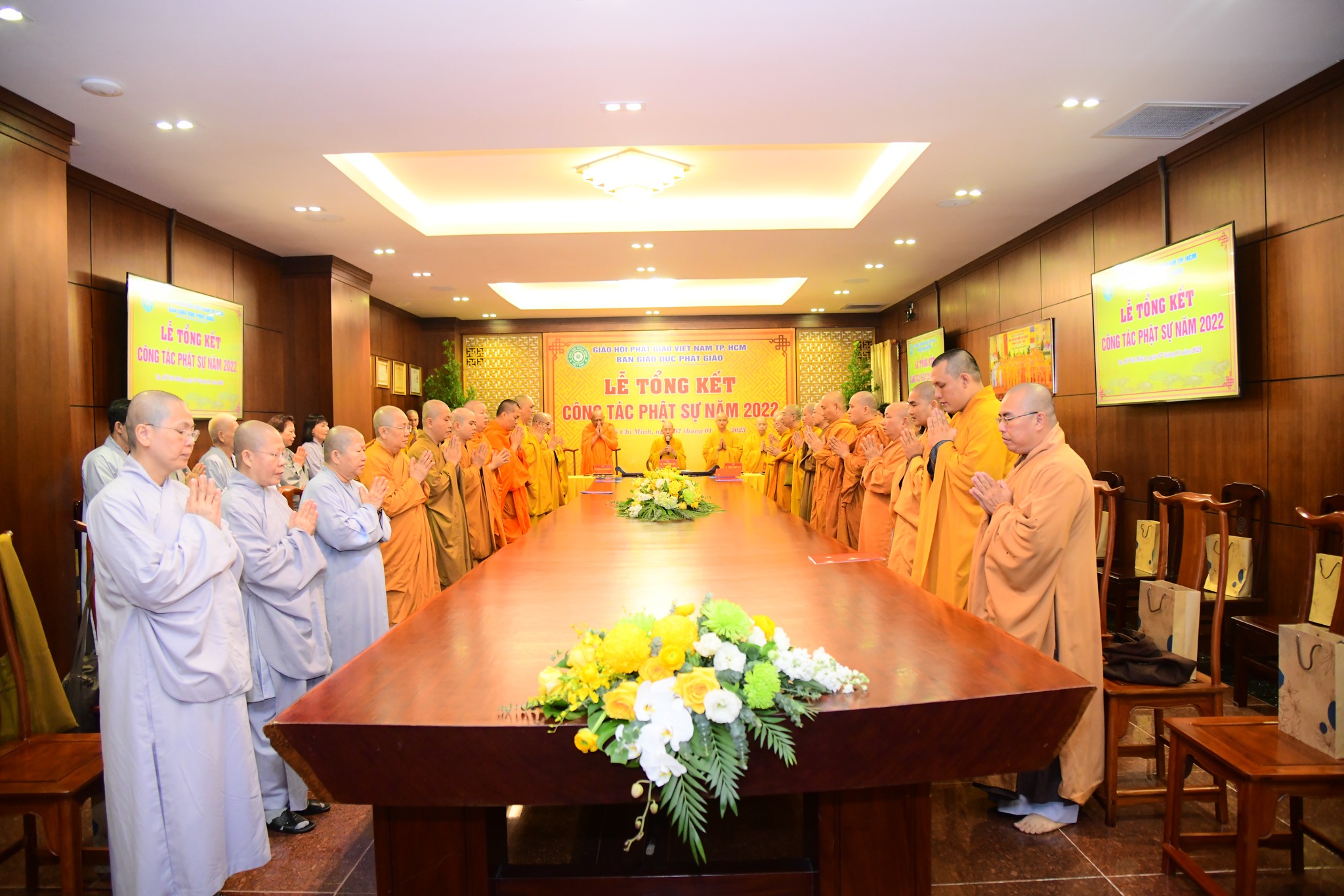 Hội nghị tổng kết hoạt động Phật sự 06 tháng cuối năm 2022, đề ra phương hướng hoạt động Phật sự năm 2023 Ban Giáo dục phật giáo TP.HCM