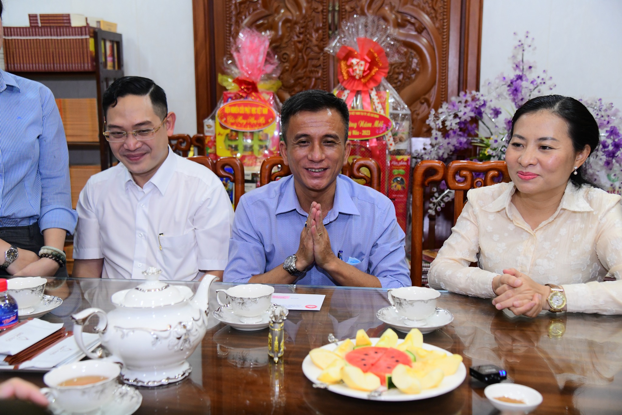Đoàn Uỷ ban MTTQ Việt Nam thành phố Hồ Chí Minh thăm và chúc Tết tại chùa Giác Ngộ