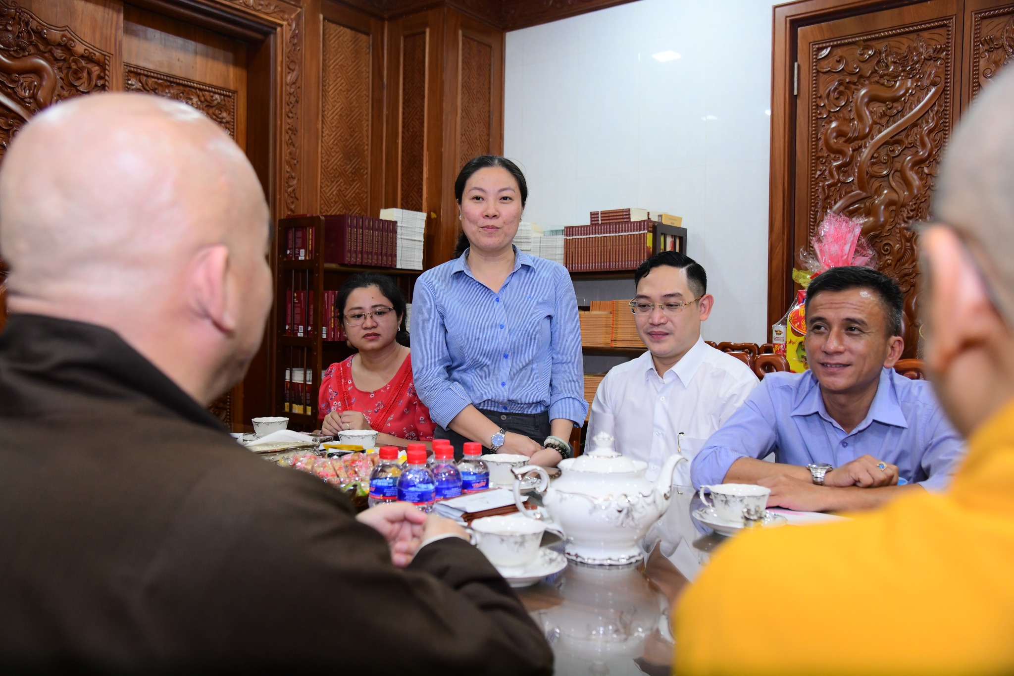 Đoàn Uỷ ban MTTQ Việt Nam thành phố Hồ Chí Minh thăm và chúc Tết tại chùa Giác Ngộ