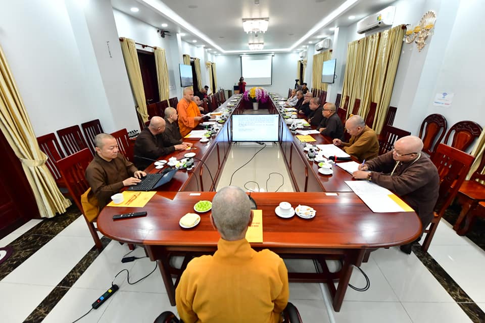 Phiên họp triển khai kế hoạch tổ chức tuyển sinh Cử nhân khóa 17, năm 2022 của HĐĐH Học viện PGVN tại Tp. HCM
