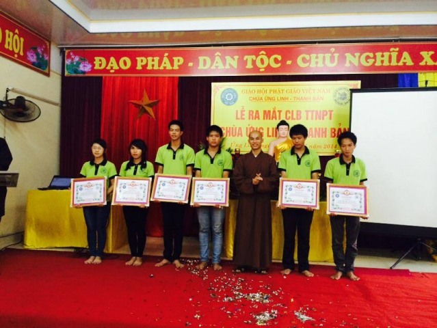 Thái Bình: Chùa Ứng Linh – Thanh Bản tổ chức lễ ra mắt CLB TTNPT