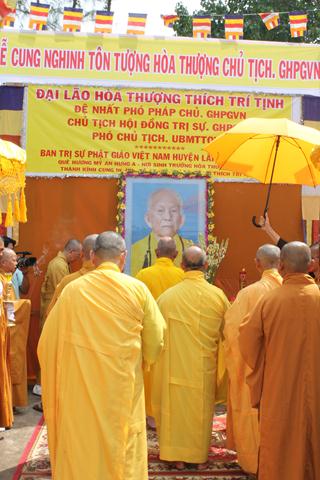 Đồng Tháp: Cung Nghinh Tôn Tượng Cố HT. Thích Trí Tịnh