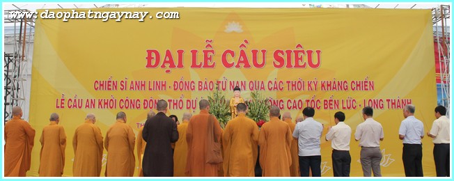 TP.Hồ Chí Minh:  Lễ cầu siêu - cầu an  khởi công động thổ xây dựng đường cao tốc Bến Lức - Long Thành