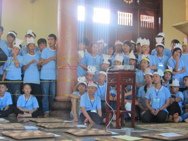 Chùm ảnh khóa tu mùa hè chùa Liên Trì: Sôi nổi cuộc thi “Rung Chuông Chùa”