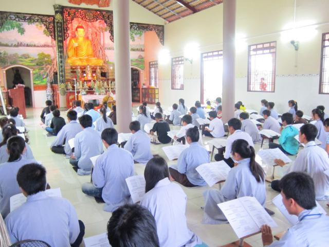 Long An: Chùm ảnh nốt cảm xúc thăng trầm khó tả của khóa tu mùa hè tại chùa Khánh Ninh ngày thứ 2