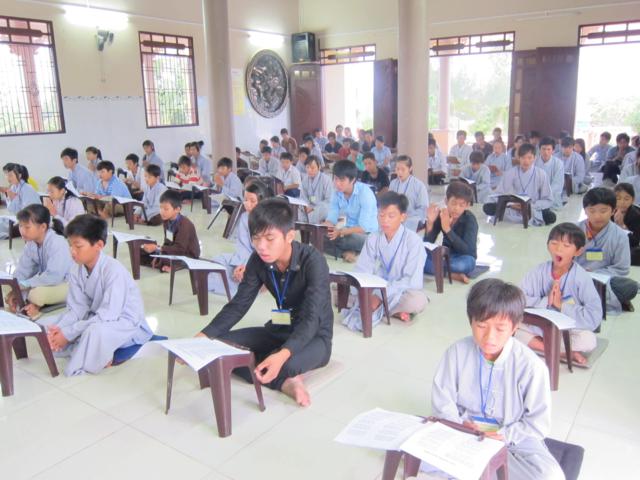 Long An: Chùm ảnh nốt cảm xúc thăng trầm khó tả của khóa tu mùa hè tại chùa Khánh Ninh ngày thứ 2