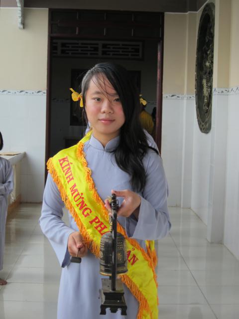 Long An: Lễ tắm kim thân Phật Tổ sơ sinh tại chùa Khánh Ninh