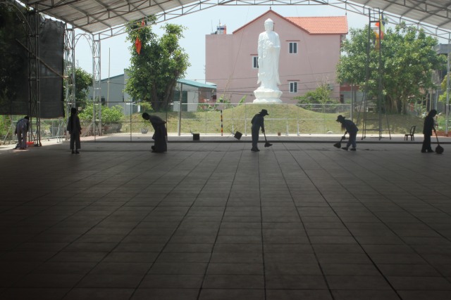 Thái Bình: Công tác chuẩn bị khóa tu mùa hè lần thứ tư năm 2014.