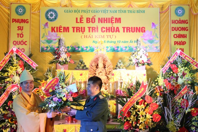 Thái Bình: Lễ bổ nhiệm trụ trì chùa Trung