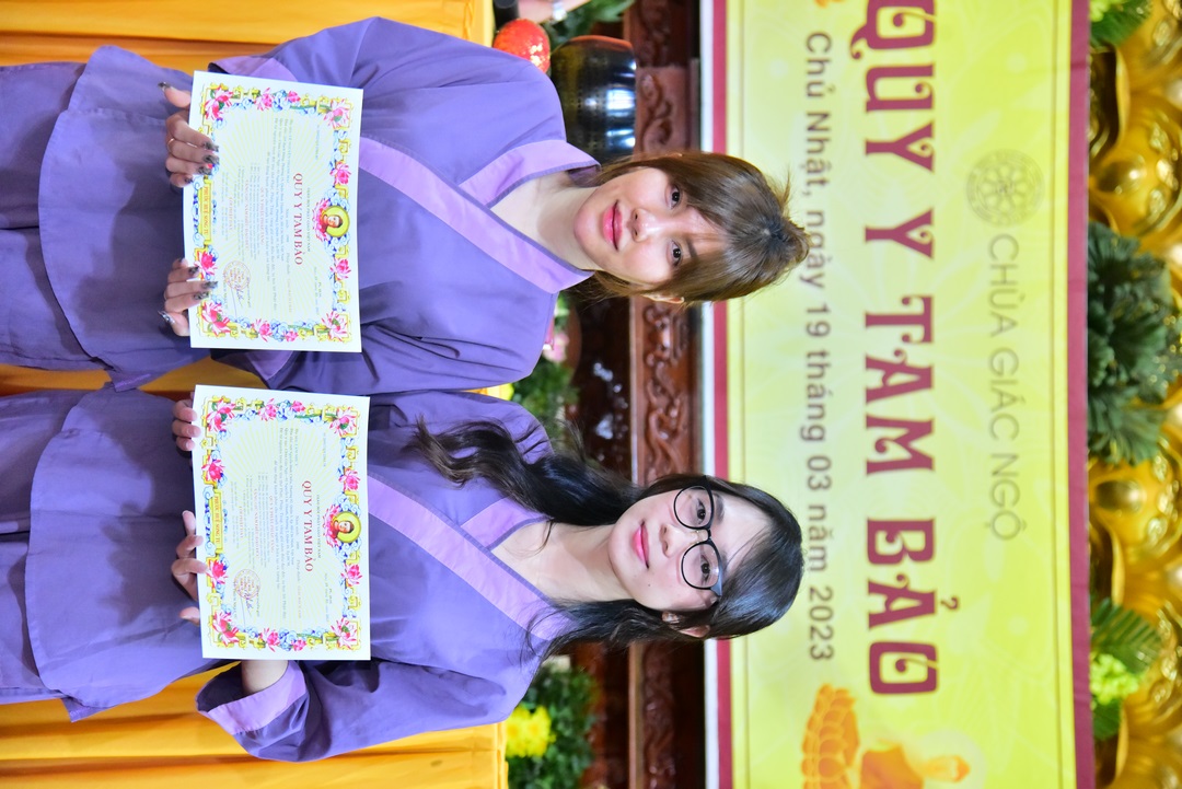 601 thiện nam, tín nữ nữ chính thức trở thành đệ tử Phật tại chùa Giác Ngộ