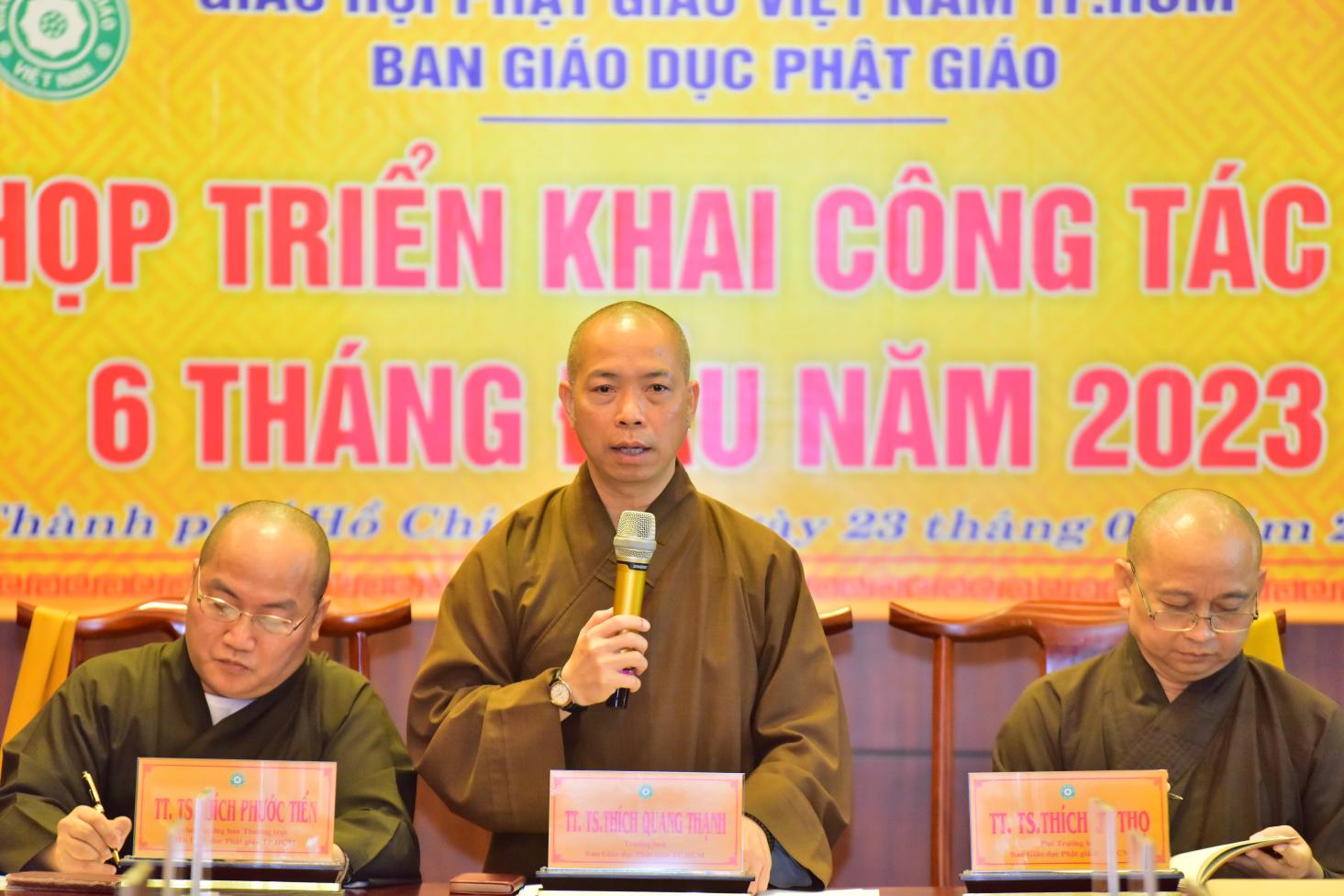 Ban giáo dục Phật giáo TP.HCM họp triển khai công tác Phật sự 6 tháng đầu năm 2023