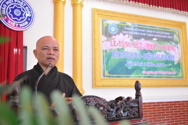 (ĐPNN) TP.HCM: Công bố kết quả và phát thưởng hội thi Giáo lý Phật giáo huyện Hóc Môn