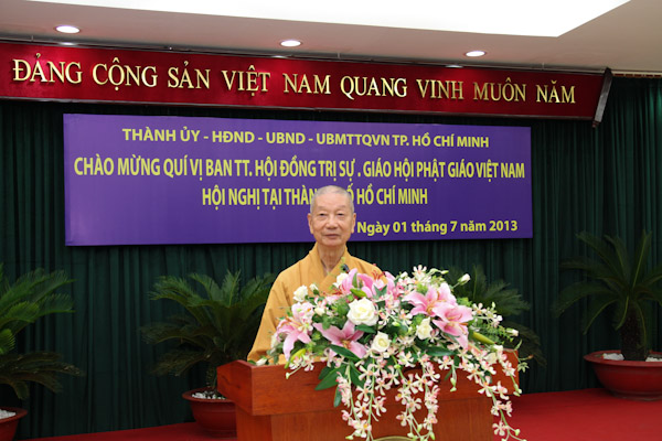 TP.HCM: UBND Thành Phố có buổi tiếp đón phái đoàn Ban TT HĐTS GHPGVN