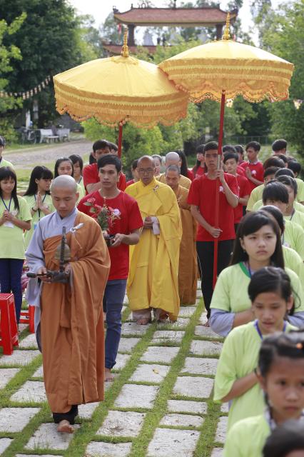 Đồng Tháp: Chùa Quê Hương khai mạc khóa tu mùa hè cho thanh thiếu niên Phật tử