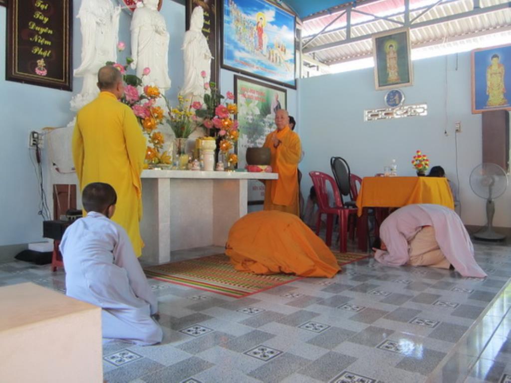 Chùa Minh Châu tổ chức khóa tu niệm Phật dành cho người khiếm thị