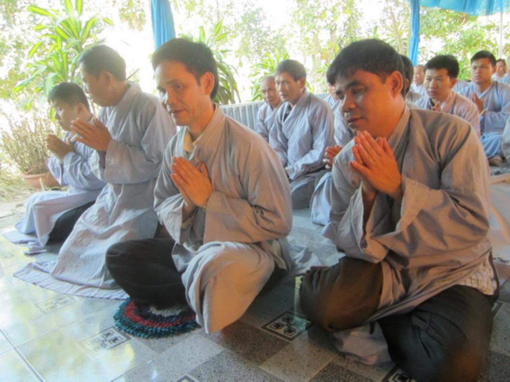 Chùa Minh Châu tổ chức khóa tu niệm Phật dành cho người khiếm thị