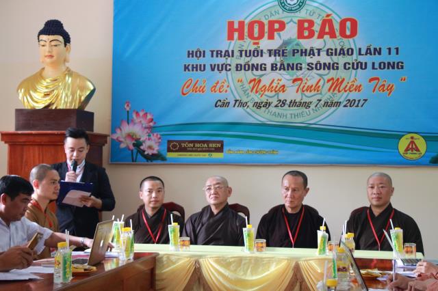 Cần Thơ: Họp báo tổ chức Hội trại tuổi trẻ Phật giáo