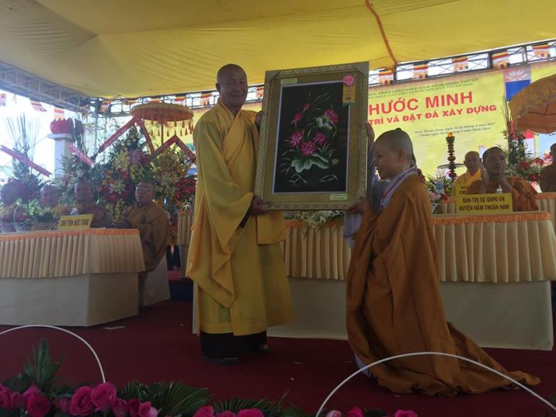 Bình Thuận: Lễ bổ nhiệm trụ trì và đặt đá xây dựng chùa Phước Minh