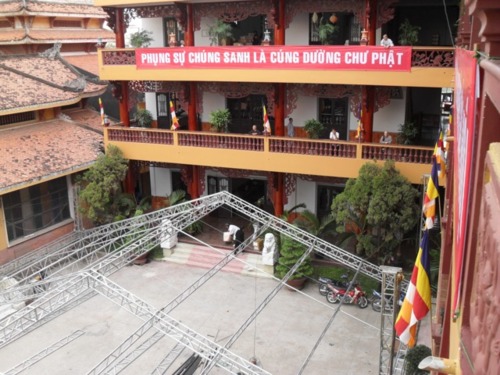 Chùm ảnh: Sẵn sàng cho giờ khai mạc Hội nghị SakyaDhita