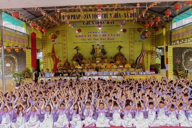 Lâm Đồng: Khai mạc khóa tu mùa hè tại chùa Giác Hải