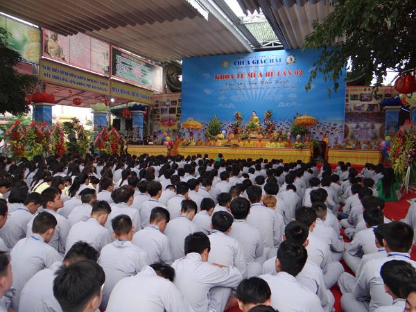 Lâm Đồng: Chùa Giác Hải khai mạc khóa tu mua hè cho 600 bạn trẻ