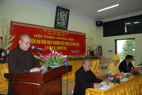 Hội thảo khoa học kỷ niệm 999 năm ngày mất của Quốc Sư Khuông Việt (1011- 2010 )