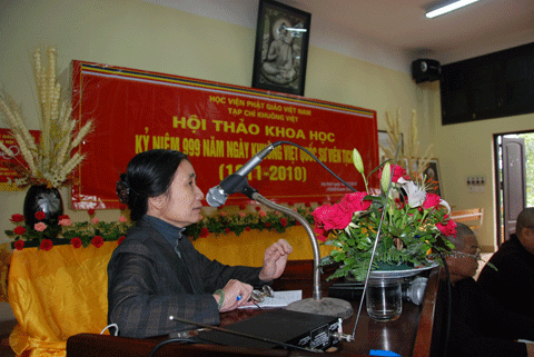 Hội thảo khoa học kỷ niệm 999 năm ngày mất của Quốc Sư Khuông Việt (1011- 2010 )