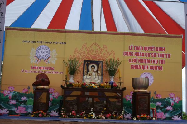 Đồng Tháp – Mừng lễ bổ nhiệm trụ trì chùa Quê Hương