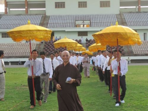Tổng diễn tập cho chương trình Lễ Khai mạc  Hội thảo Hoằng pháp 2010