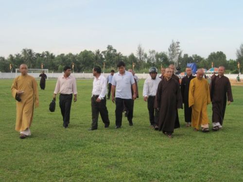 Tổng diễn tập cho chương trình Lễ Khai mạc  Hội thảo Hoằng pháp 2010