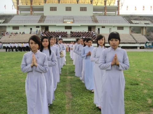 Tổng diễn tập cho chương trình Lễ Khai mạc  Hội thảo Hoằng pháp 2010