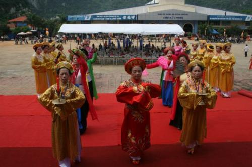 Chùm ảnh: nhộn nhịp hoạt động chào mừng Lễ động thổ chùa Phật Quang Sơn, tỉnh Lạng Sơn