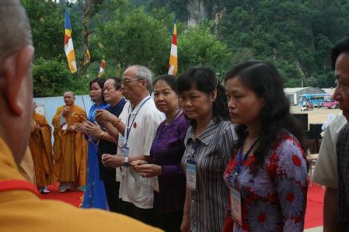 Chùm ảnh: nhộn nhịp hoạt động chào mừng Lễ động thổ chùa Phật Quang Sơn, tỉnh Lạng Sơn