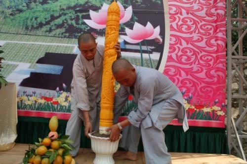 Chùm ảnh: nhộn nhịp hoạt động chào mừng Lễ động thổ chùa Phật Quang Sơn, tỉnh Lạng Sơn