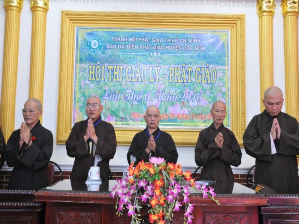 TP.HCM: Hội thi giáo lý dành cho cư sĩ Phật tử huyện Hóc Môn