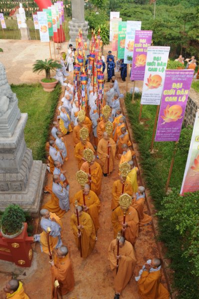 Đại Giới Đàn Cam Lộ: Lễ Cung An Chức Sự - Ngày 25/10/2010